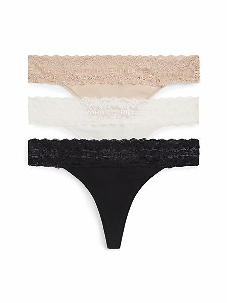 Tommy Hilfiger Underwear Tanga 3 Stk. Körpernahe Passform mit elastischem S günstig online kaufen