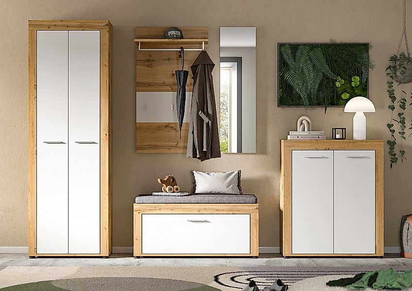 Home affaire Garderoben-Set AOSTA, TOPSELLER!, Breite 285cm, 6-teilige Gard günstig online kaufen