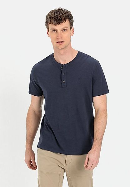 camel active Henleyshirt aus reiner Baumwolle Kurzarm Henley günstig online kaufen