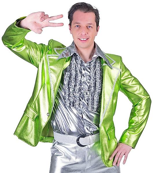 Funny Fashion Kostüm Disco Fever Metallic Kostüm Jacke für Herren - Neo günstig online kaufen