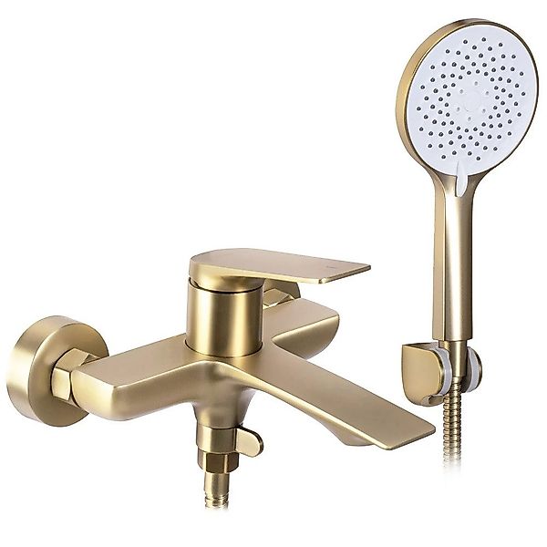 wohnwerk.idee Wannenarmatur Badewannenarmatur Gold Schwarz Matt günstig online kaufen
