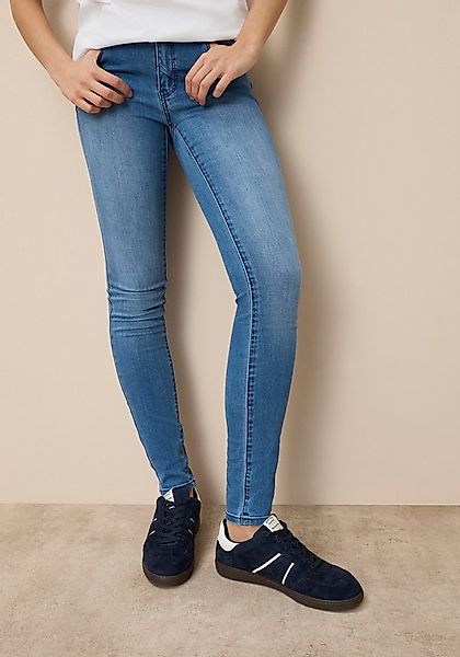 Tamaris Skinny-fit-Jeans schmale Beinweite, mit Gürtelschlaufenbund, mit Me günstig online kaufen