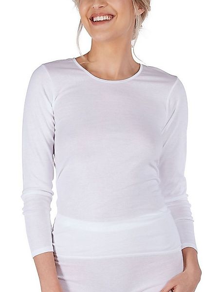 HUBER Unterhemd Damen Shirt langarm Cotton Fine Rib (Stück, 1-St) - günstig online kaufen