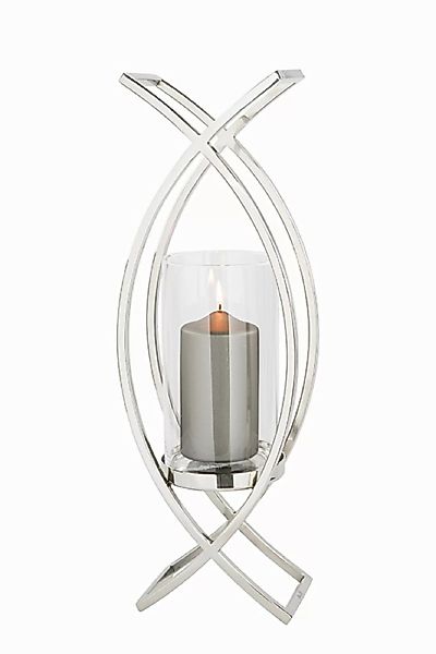 Fink Windlicht "MADDOX, Weihnachtsdeko", (1 St.), aus Edelstahl und Glas, H günstig online kaufen