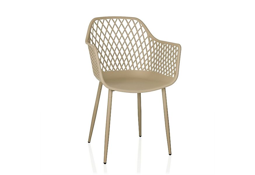 hjh LIVING Gartenstuhl Outdoor Stuhl BEGIO L Kunststoff mit Armlehnen, Scha günstig online kaufen