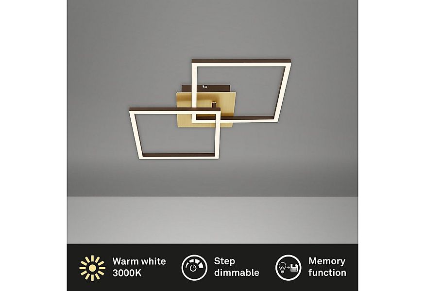 Briloner Leuchten Deckenleuchte LED Deckenlampe Extra-Warmweiß Wohnzimmer S günstig online kaufen