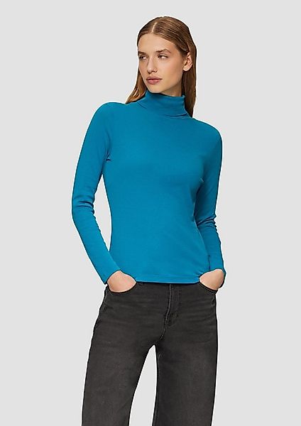 s.Oliver Langarmshirt T-Shirt Elastisches Langarmshirt mit Rollkragen günstig online kaufen