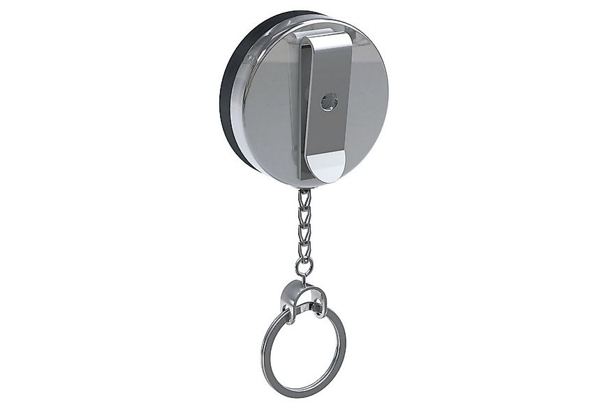 BASI Gürtelhalter Gürtel-Clip, Schlüsselring, Silber/Schwarz, Ø 5,2 cm, Ket günstig online kaufen