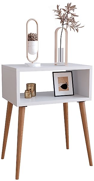 VCM Nachttisch Holz Retro Nachttisch Beistelltisch günstig online kaufen