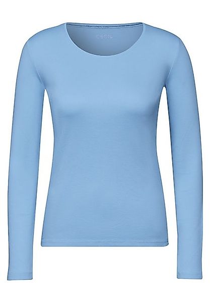 Cecil Langarmshirt - Longsleeve - langarm Shirt mit Rundhals günstig online kaufen