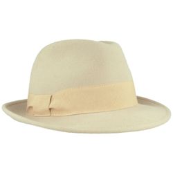 Breiter Filzhut Schlicht mit Ripsband-Garnitur günstig online kaufen