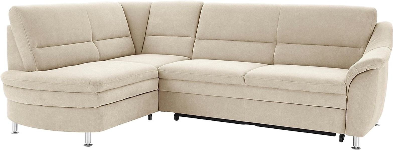 sit&more Ecksofa »Cardoso L-Form«, mit Federkern, wahlweise mit Bettfunktio günstig online kaufen