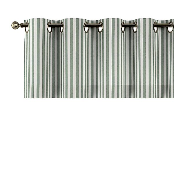 Kurzgardine mit Ösen, grün-ecru, 390 x 40 cm, Quadro (144-35) günstig online kaufen