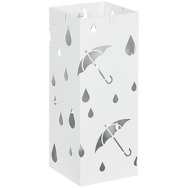 HOMCOM Schirmständer Regenschirmkorb mit 4 Haken, günstig online kaufen