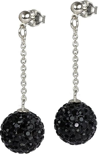 SilberDream Paar Ohrhänger SilberDream schwarz Kugel Ohrringe (Ohrhänger), günstig online kaufen