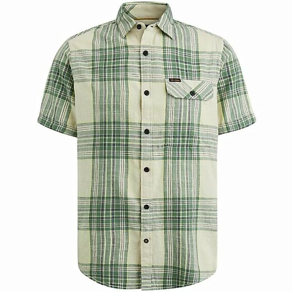 PME LEGEND T-Shirt Short Sleeve Shirt Ctn Slub Check, Comfrey günstig online kaufen