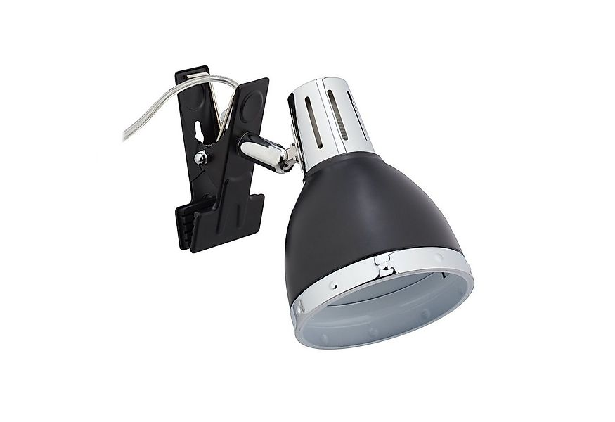 relaxdays Klemmleuchte Klemmspot Retro schwarz günstig online kaufen