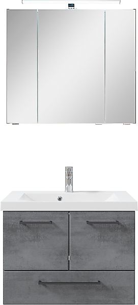 Saphir Badmöbel-Set »Quickset 945 2-teilig, Mineralmarmor-Waschtisch und LE günstig online kaufen
