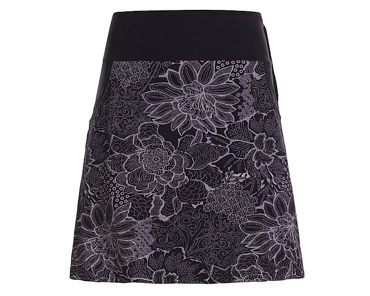 Vishes Minirock Kurzer Damen Baumwoll-Rock Mini-Rock mit Blumen-Spitze bedr günstig online kaufen