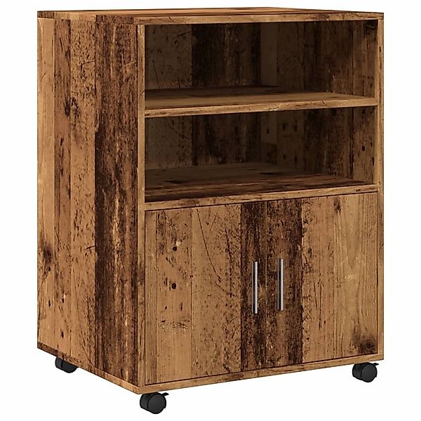 vidaXL Aktenschrank Rollschrank Altholz-Optik 60x48x81 cm günstig online kaufen