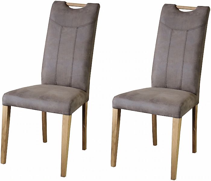 Home affaire Esszimmerstuhl "Roberta Polsterstuhl, Gestell Eiche massiv" (S günstig online kaufen