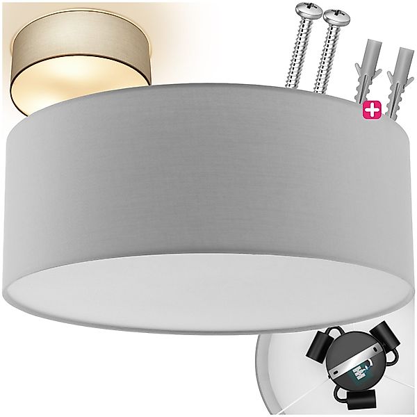 tectake Deckenleuchten Deckenleuchte, Elegante, runde Deckenleuchte günstig online kaufen