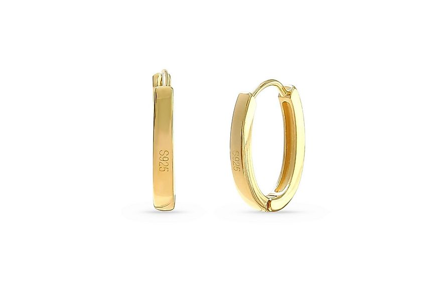 Made by Nami Paar Creolen 925 Sterling Silber Creolen in Gold, Ohrringe für günstig online kaufen