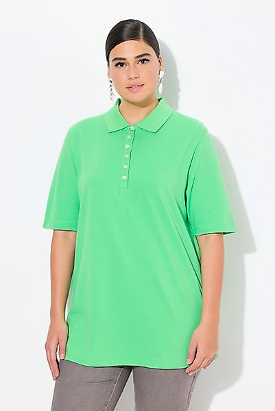 Ulla Popken T-Shirt Poloshirt Piqué Polokragen günstig online kaufen