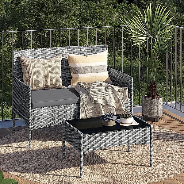 STEELSØN Gartenlounge-Set Thalora, (grau-meliert, 1x Gartensofa), günstig online kaufen