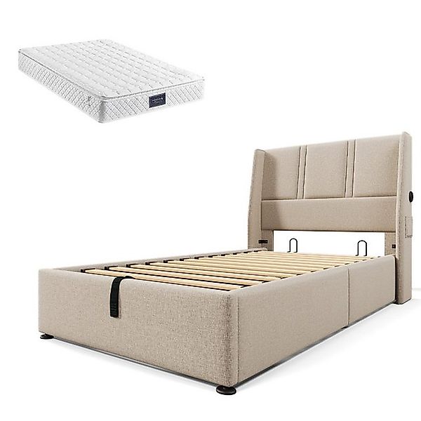 Gotagee Polsterbett Stauraumbett Doppelbett Jugendbett Multifunktionsbett F günstig online kaufen