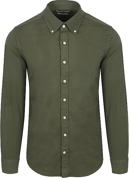 King Essentials The Tommy Hemd Olivgrün - Größe L günstig online kaufen