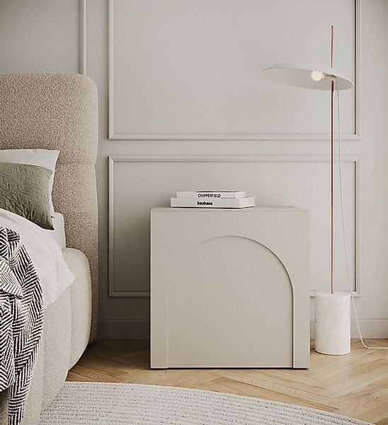 Selsey Nachttisch ARKADIA, Nachttisch in Kaschmirgrau, matte Oberfläche mit günstig online kaufen