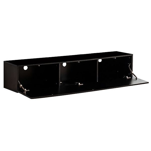 Gotagee TV-Schrank Fernsehschrank 160x30.5x34cm TV-Lowboard Schwarz TV-Möbe günstig online kaufen