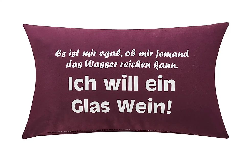 Kissen  Spruch ¦ rot ¦ Maße (cm): B: 30 Dekokissen & Decken > Kissen > Deko günstig online kaufen
