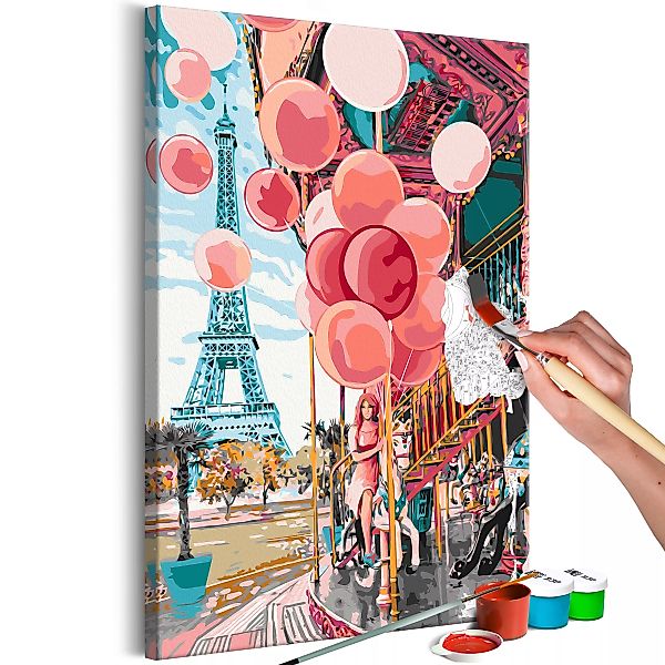 Malen Nach Zahlen - Paris Carousel günstig online kaufen