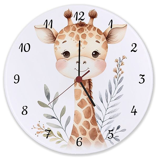 speecheese Wanduhr Giraffe Wanduhr aus Glas günstig online kaufen