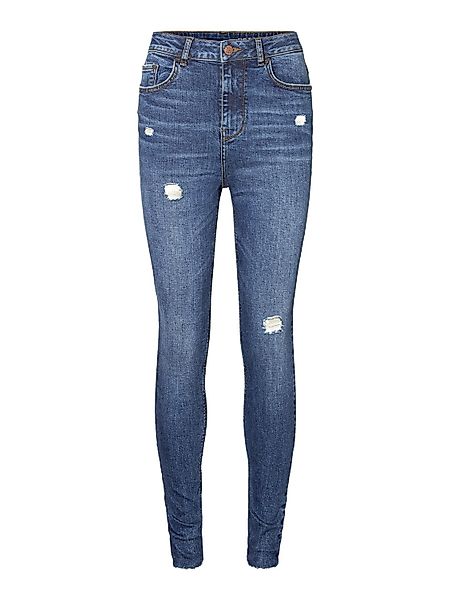 Noisy May Damen Jeans NMVICKY NW SKINNY DES JEANS BA052MB - Skinny Fit - Bl günstig online kaufen