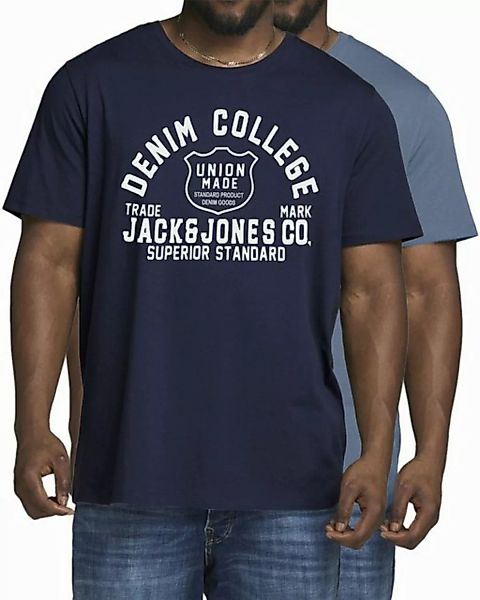 Jack & Jones Print-Shirt (2er-Pack) aus Baumwolle günstig online kaufen