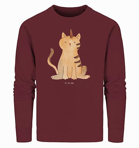 Mr. & Mrs. Panda Longpullover Größe S Einhorn Katze - Burgundy - Geschenk, günstig online kaufen