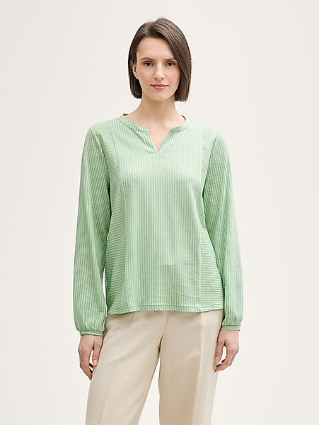 TOM TAILOR Langarmshirt T-Shirt Bluse mit günstig online kaufen