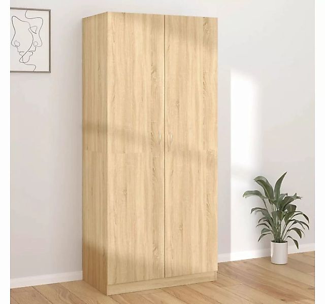 furnicato Kleiderschrank Sonoma-Eiche 90x52x200 cm Holzwerkstoff günstig online kaufen