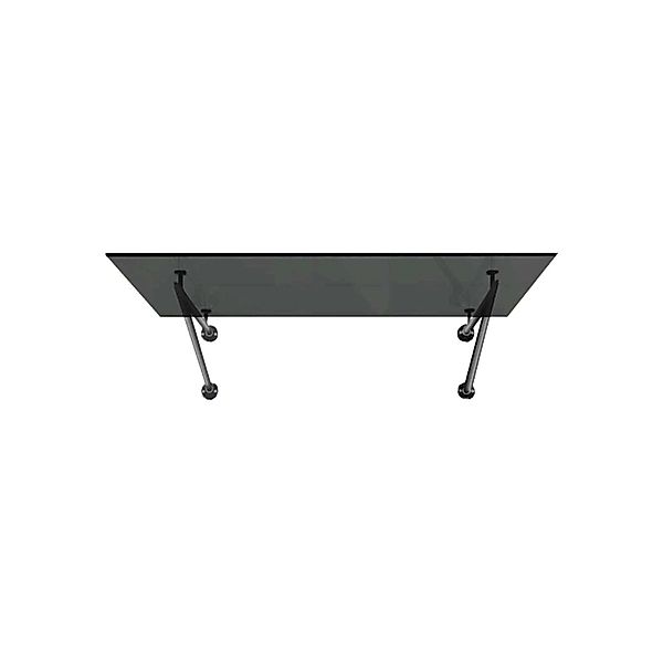 Glaszentrum Hagen V 150x90 cm Glasvordach inkl. Halter Schwarz Grauglas günstig online kaufen