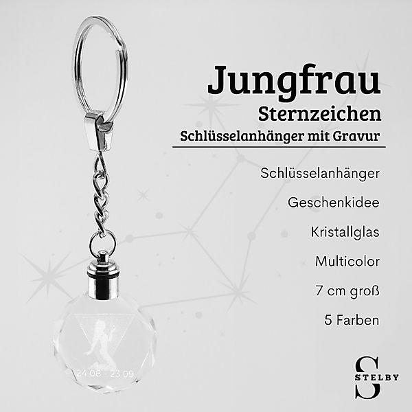 Stelby Schlüsselanhänger mit Gravur Sternzeichen Schlüsselanhänger günstig online kaufen