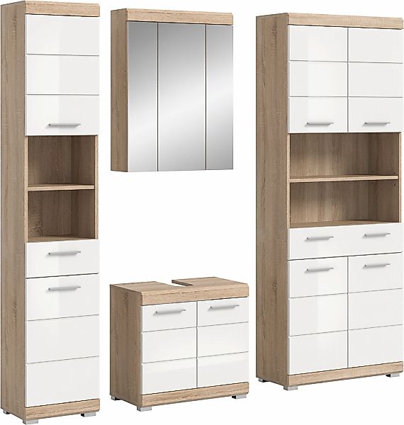 welltime Badmöbel-Set "Siena, 4 teilig, bestehend aus:" Set, TOPSELLER, 4 S günstig online kaufen