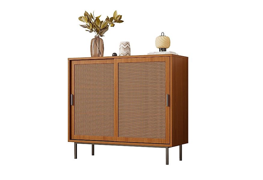 MODFU Sideboard mit Stauraum und Schiebetüren, für Wohnzimmer, Esszimmer, B günstig online kaufen