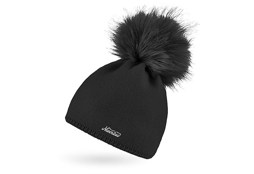 Neverless Bommelmütze Damen Strickmütze Strick-Beanie mit Bommel Winter-Müt günstig online kaufen