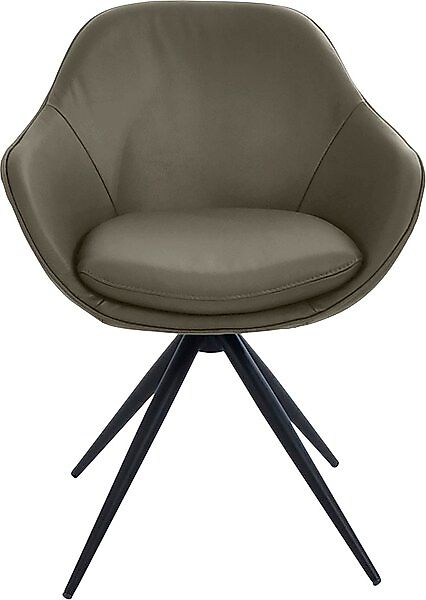 K+W Komfort & Wohnen Drehstuhl »ZOOM« () 4-Fuß Drehstuhl mit Gestell aus Me günstig online kaufen