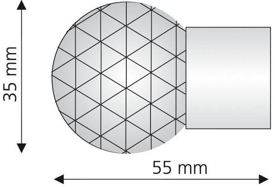 Liedeco Gardinenstangen-Endstück "Power" für Gardinenstangen Ø 20 mm günstig online kaufen