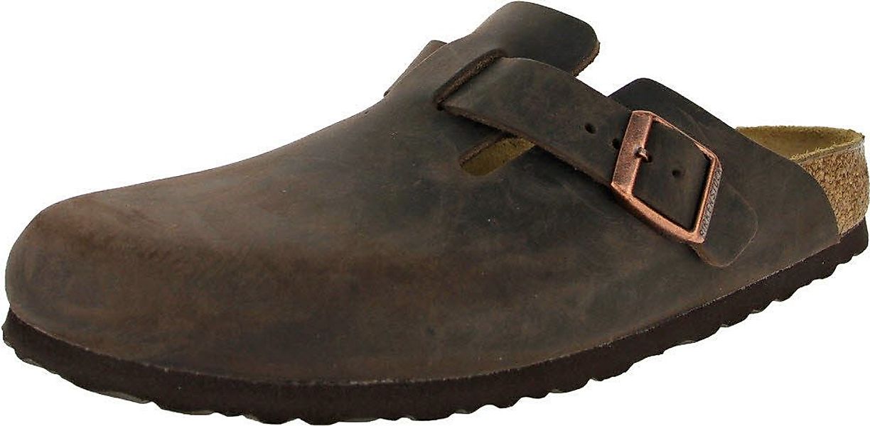 Birkenstock Birkenstock Boston braun Fettleder Clog günstig online kaufen