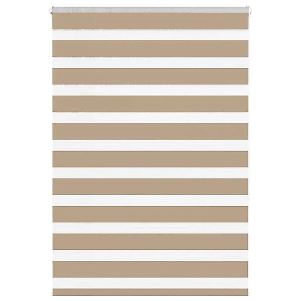 vidaXL Doppelrollo Sandbraun 95x150 cm Stoffbreite 90,9 cm Polyester 401454 günstig online kaufen